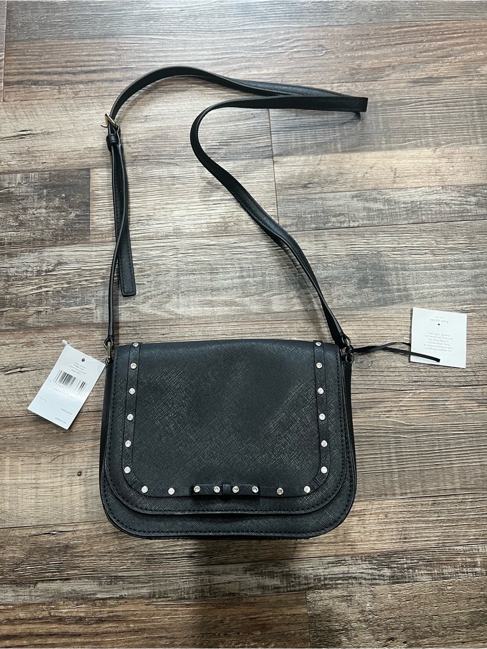 kate spade Black Studded Crossbody Bag